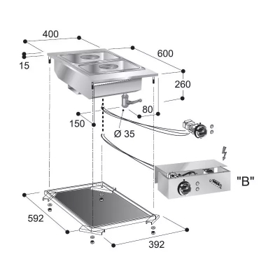 ELEMENT DE BAIN-MARIE